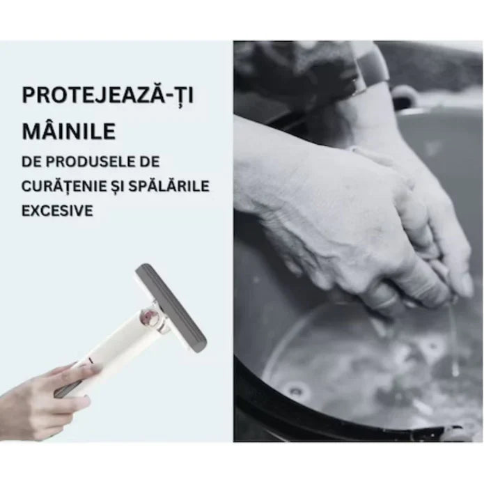 Mini mop portabil sistem anti scurgere — Confort Practic Pentru Casa Ta