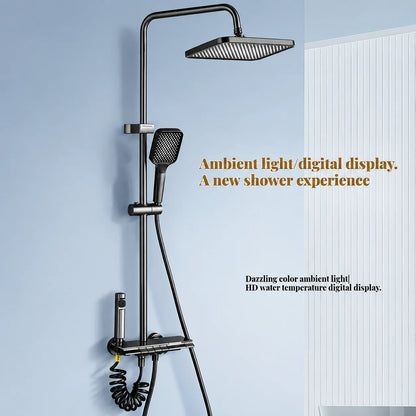 Coloana de Dus cu Lumini LED si Afisaj de Temperatura, A-175-7