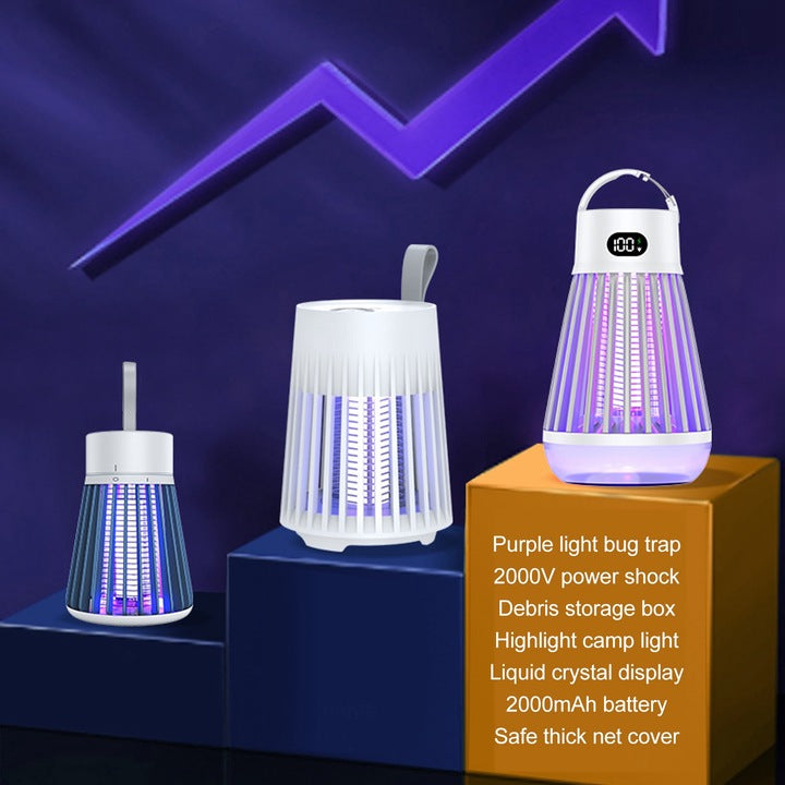 Lampa Anti-Insecte si Lanterna 2 in 1, Portabila, Impermeabila, pentru Camping, A-161-15