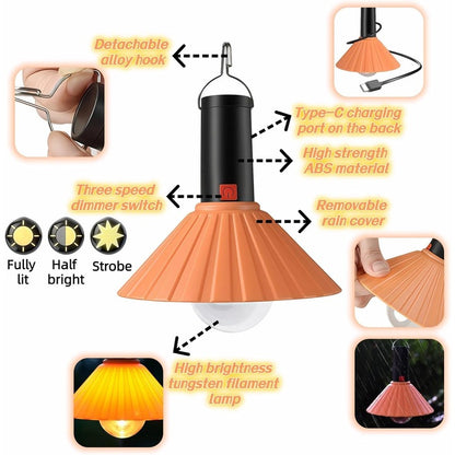 Lampa de Camping Suspendata, Impermeabila, Reincarcabila, A-172-6