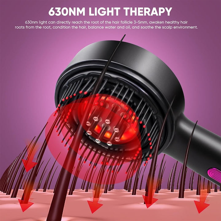 Perie de Par Electrica BrushPro X6 cu Aplicator de Ser pentru Scalp, A-149-16