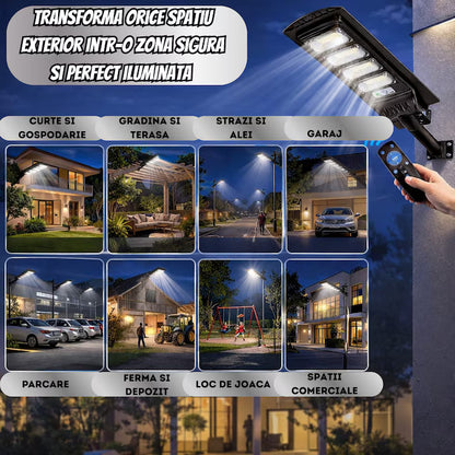 Lampa Solara Stradala cu Senzor de Miscare si Suport de Prindere, A-147-12