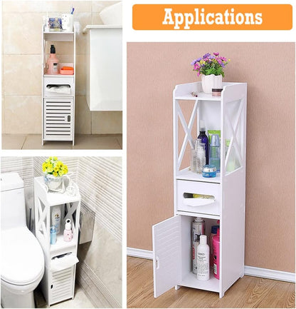 Dulap vertical pentru baie 80 x 20 x 18 cm — Confort Practic Pentru Casa Ta
