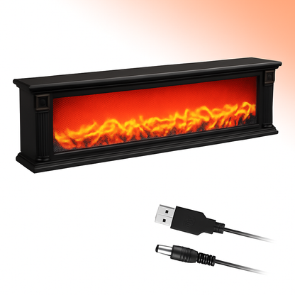 Semineu LED Panoramic 102 cm cu Efect Jar – Decor — Mai Mult Confort Oriunde