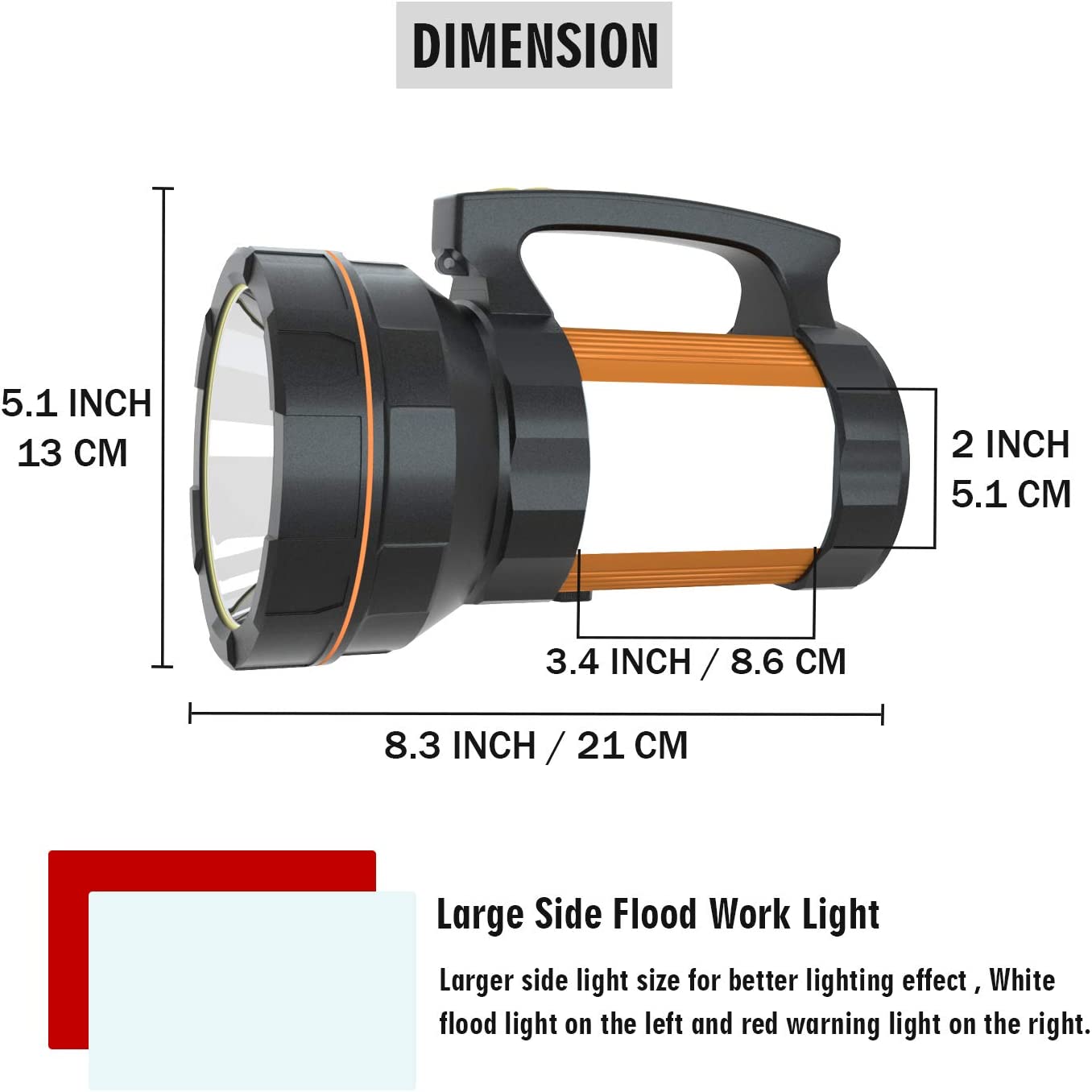 Lanterna LED de mana TD5900 100W — Ambient Modern Pentru Acasă