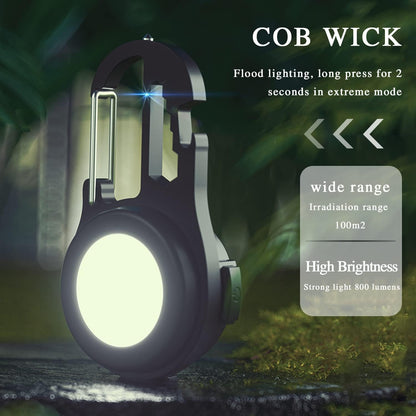 Breloc cu lanterna Q D910 LED COB multifunctional — Utilitate Smart Zi de Zi