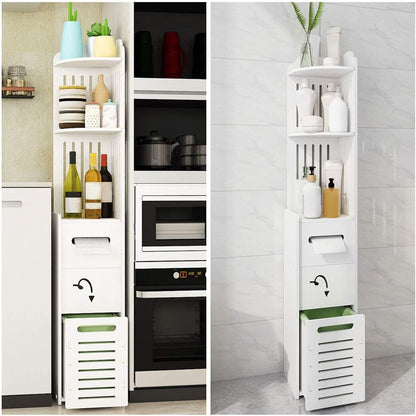 Dulap vertical pentru baie 2 sertare 120 x 20 x — Confort Practic Pentru Casa Ta