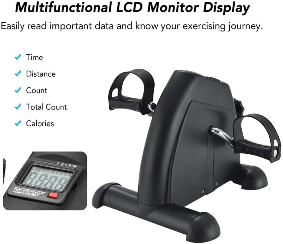 Mini bicicleta de exercitii pliabila cu ecran LCD — Confort Personal Zi de Zi
