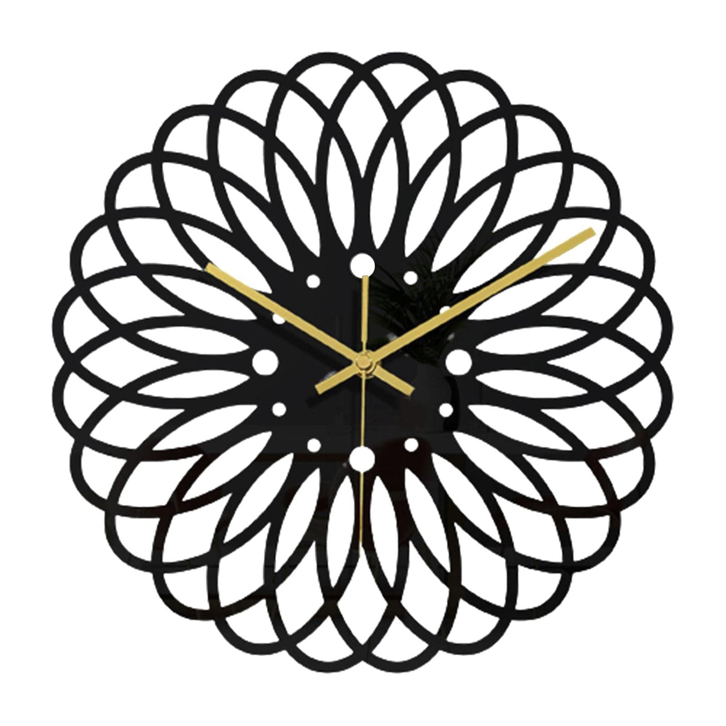 Ceas de perete 30 cm design geometric 3D modern silentios — Confort Practic Pentru Casa Ta