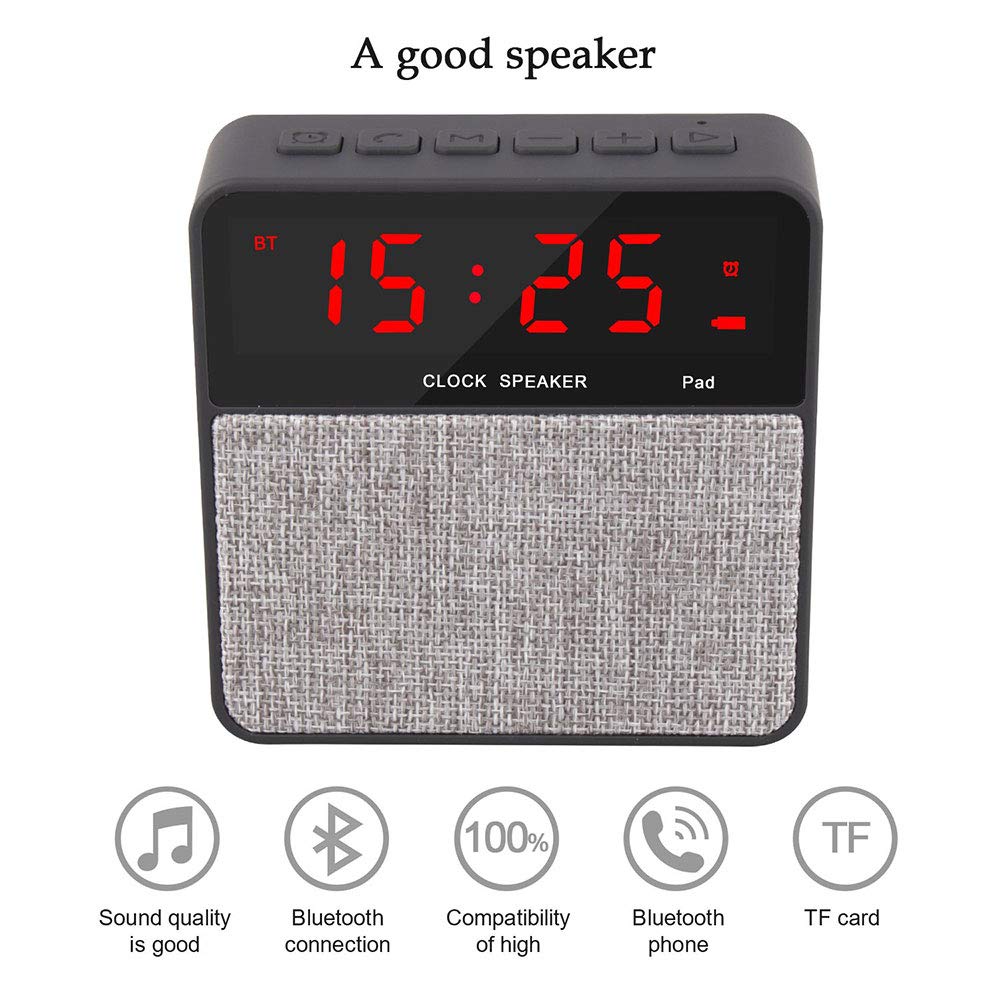 Radio portabil cu Ceas Alarma si Bluetooth — Utilitate Smart Zi de Zi