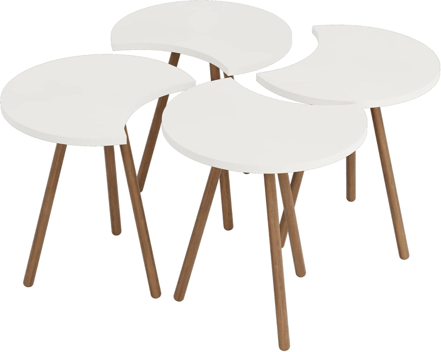Set 4 Masute multifunctionale 48 x 77 x 77 cm — Confort Practic Pentru Casa Ta