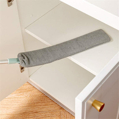 Mop plat retractabil pentru curatarea prafului in spatiile inguste — Confort Practic Pentru Casa