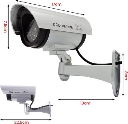 Set 4 camere supraveghere video false LED rosu avertizor — Control și Siguranță Zi de Zi