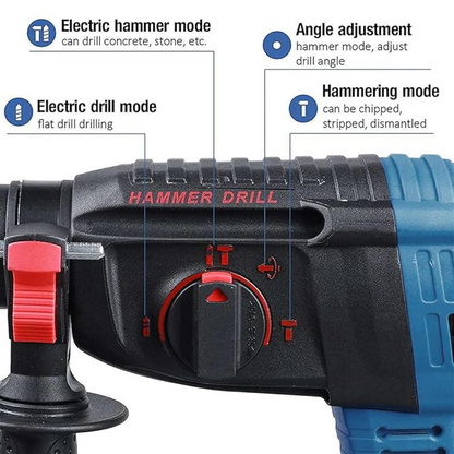 Bormasina cu Percutie Fara Fir Brushless 1850W 2 Acumulatori 18V