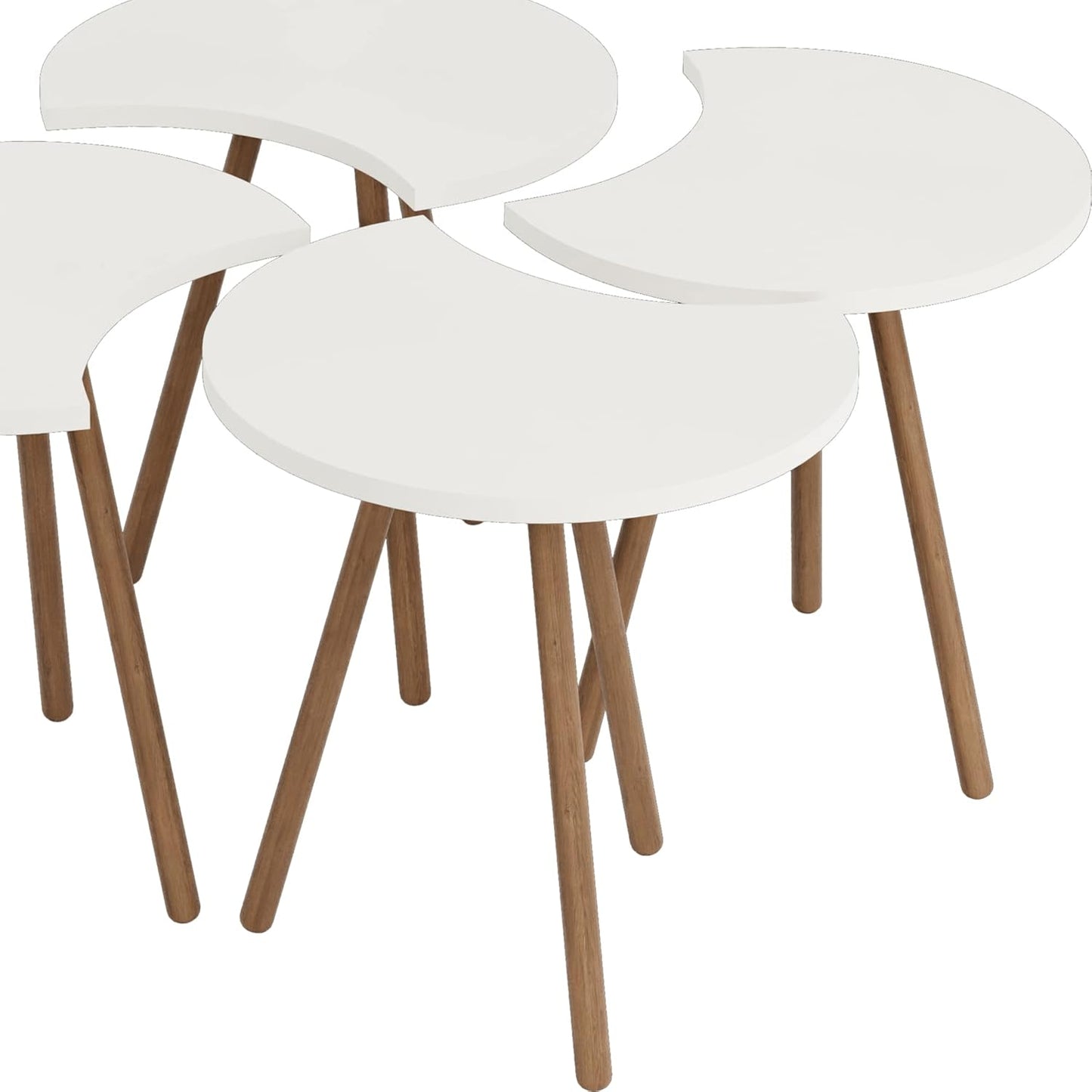 Set 4 Masute multifunctionale 48 x 77 x 77 cm — Confort Practic Pentru Casa Ta