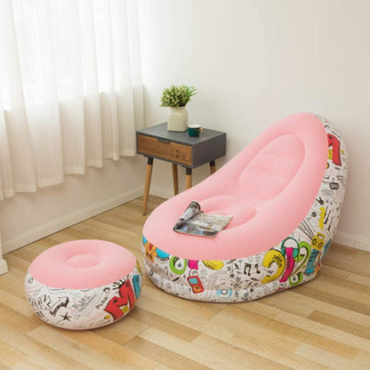 Scaun gonflabil cu taburet 116 x 96 x 83 cm — Confort Practic Pentru Casa Ta