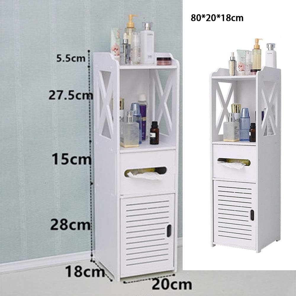 Dulap vertical pentru baie 80 x 20 x 18 cm — Confort Practic Pentru Casa Ta