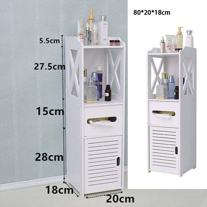 Dulap vertical pentru baie 80 x 20 x 18 cm — Confort Practic Pentru Casa Ta