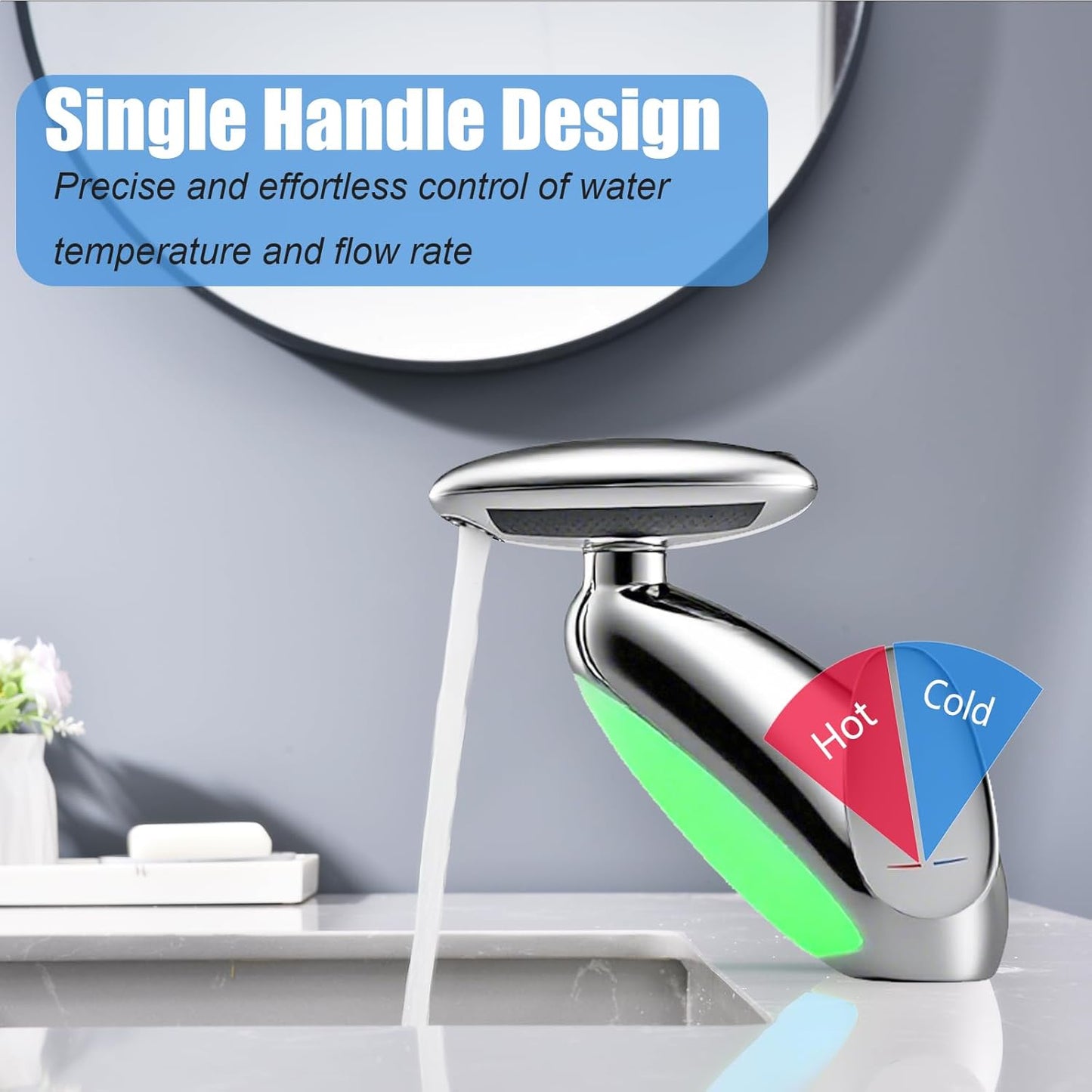 Baterie Chiuveta Baie Premium Iluminare LED — Confort Practic Pentru Casa Ta