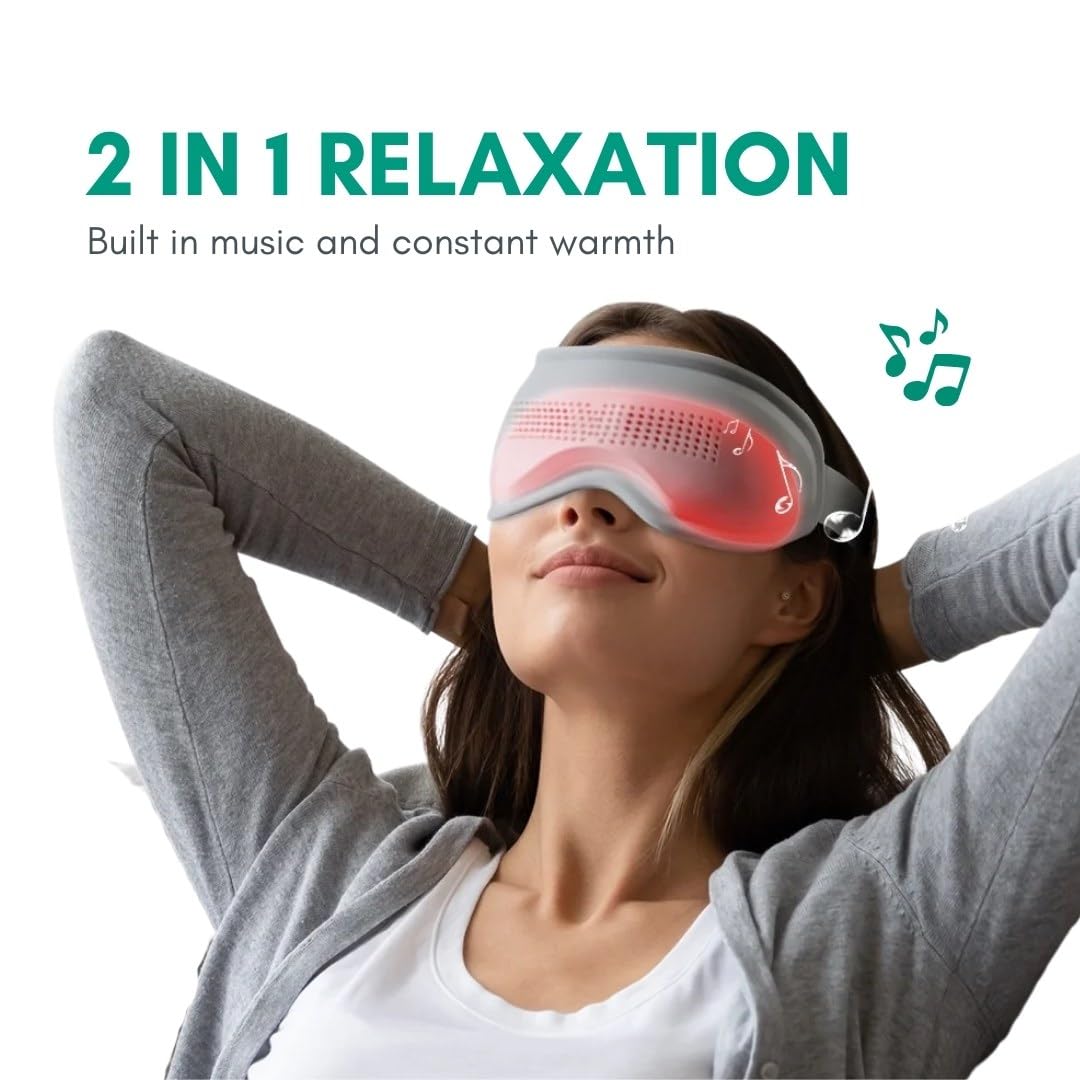 Masca inteligenta pentru ochi microcurent si Bluetooth — Mai Mult Confort Oriunde