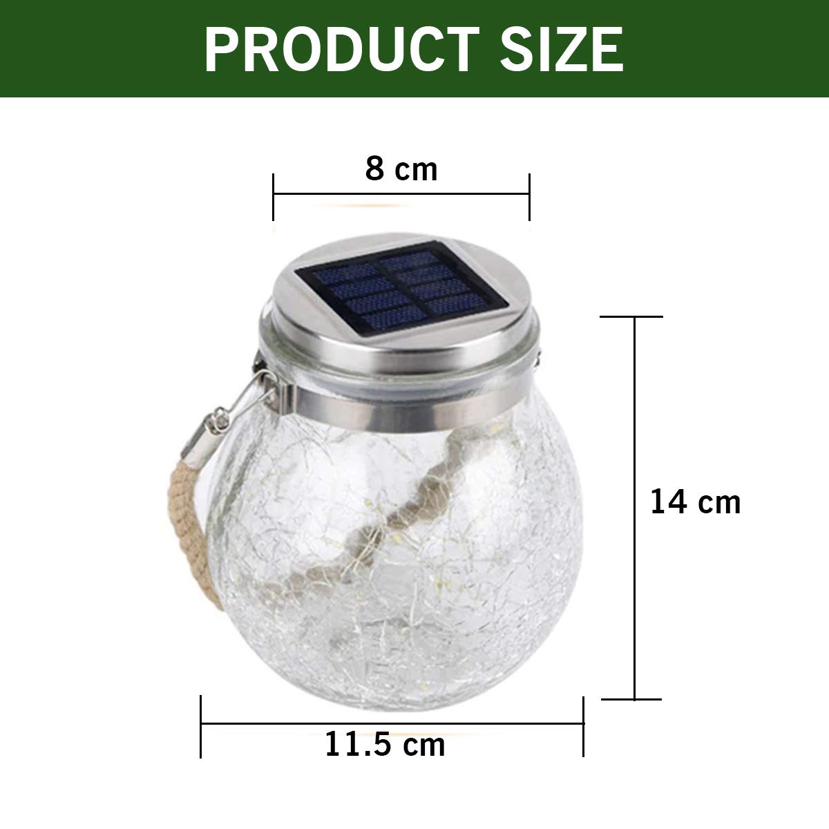 Lampa solara decorativa cu LED 11.5 x 14 x 8 — Ambient Modern Pentru Acasă