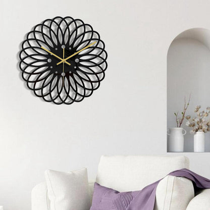 Ceas de perete 30 cm design geometric 3D modern silentios — Confort Practic Pentru Casa Ta