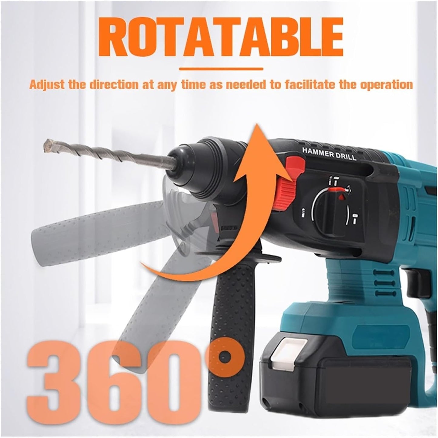 Bormasina cu Percutie Fara Fir Brushless 1850W 2 Acumulatori 18V