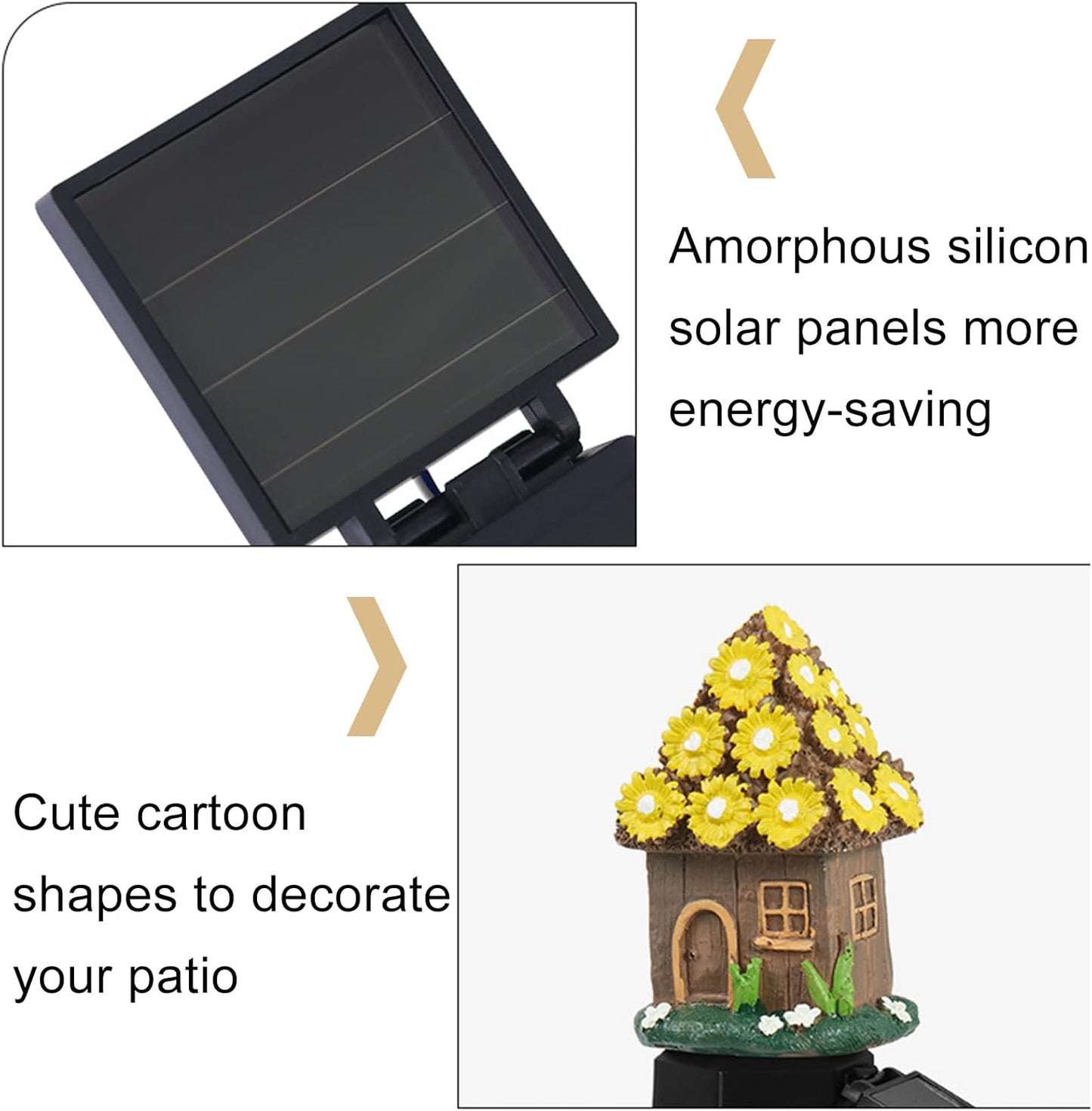 Lampa decorativa de gradina cu încarcare solara