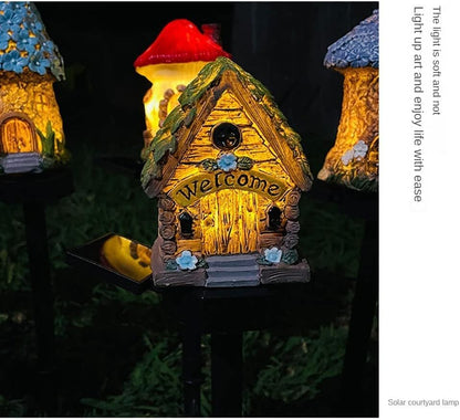 Lampa decorativa de gradina cu încarcare solara