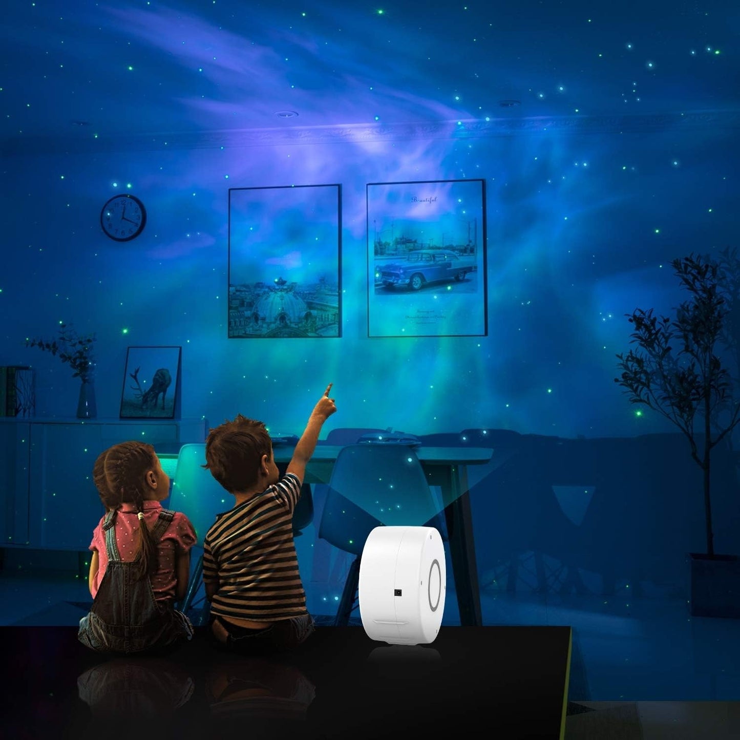 Proiector de LED 3D Aurora — Util Pentru Familie și Copii