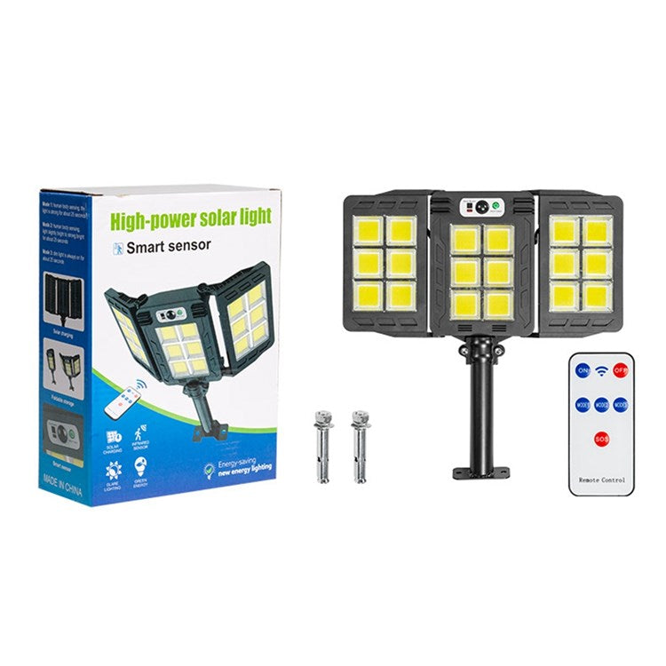 Lampa Solara Tripla 200W COB – Autonoma IP65 — Ambient Modern Pentru Acasă