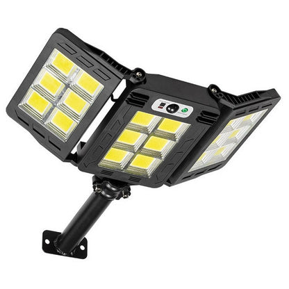 Lampa Solara Tripla 200W COB – Autonoma IP65 — Ambient Modern Pentru Acasă
