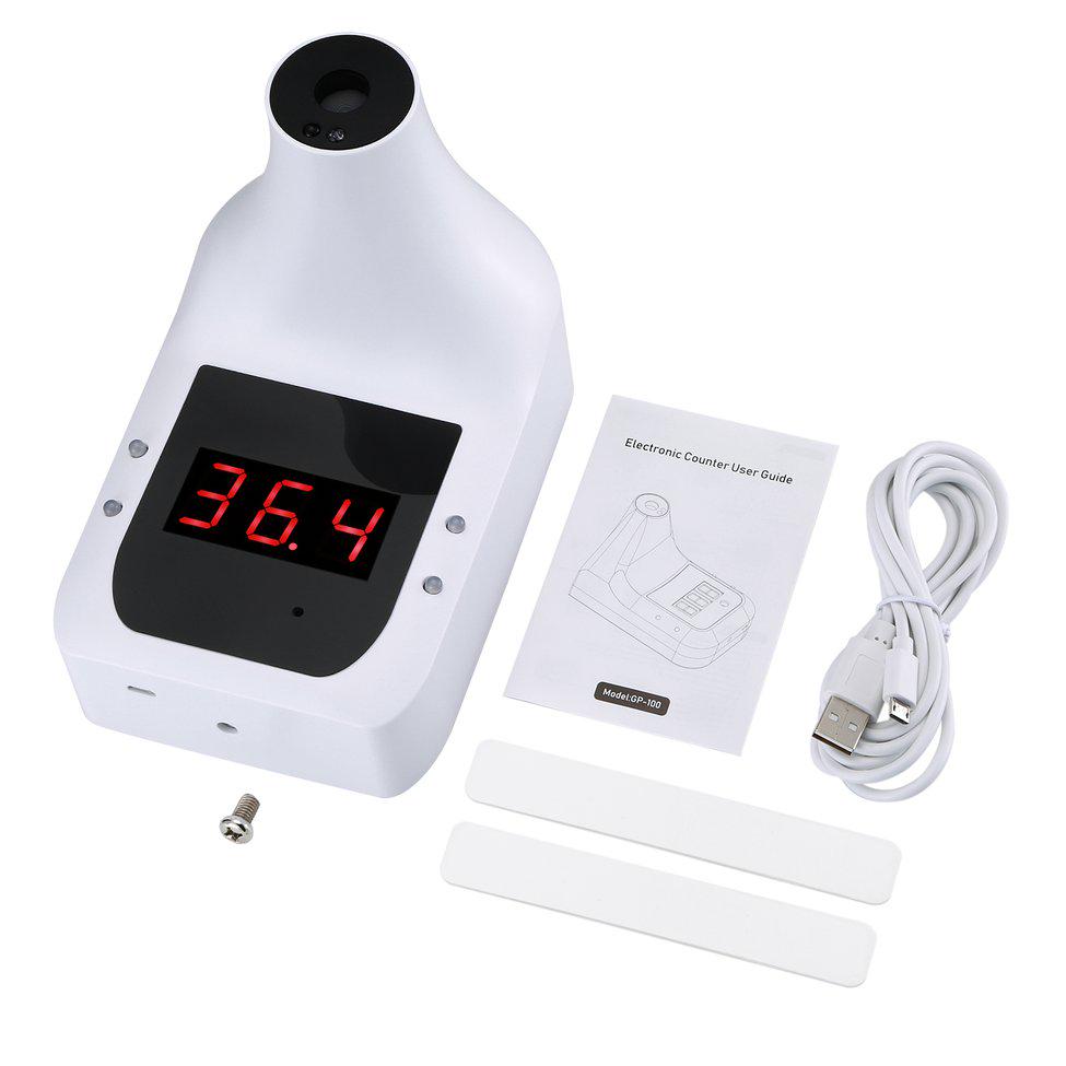 Termometru infrarosu non contact digital de perete GP-100 — Utilitate Smart Zi de Zi