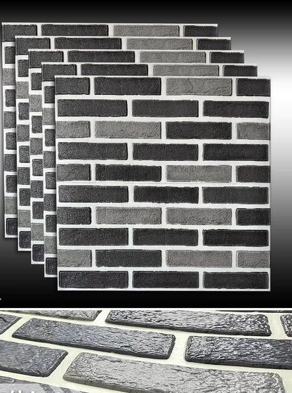 Tapet auto-adeziv 3D cu textura de caramida 68 x 68 — Confort Practic Pentru Casa Ta