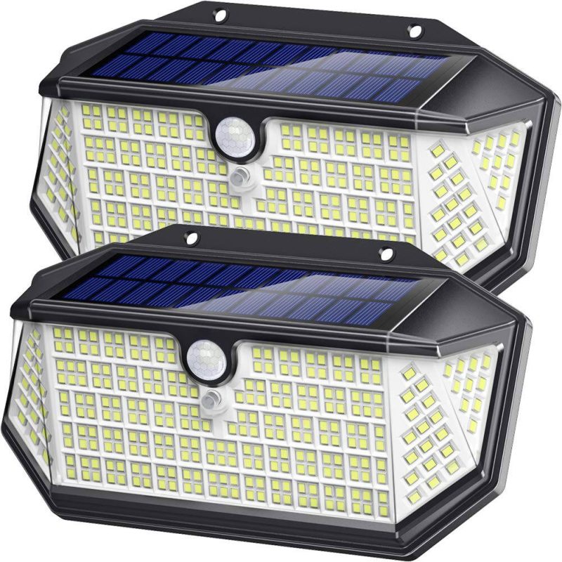 Lampă Solară de Perete cu 266 LED-uri, Senzor Mișcare și 3 Moduri, CLS-IL088