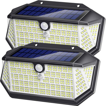 Lampă Solară de Perete cu 266 LED-uri, Senzor Mișcare și 3 Moduri, CLS-IL088