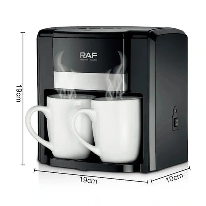 Aparat de Cafea Compact pentru 2 Cești, 420 ml, pentru Casă și Birou, M-138