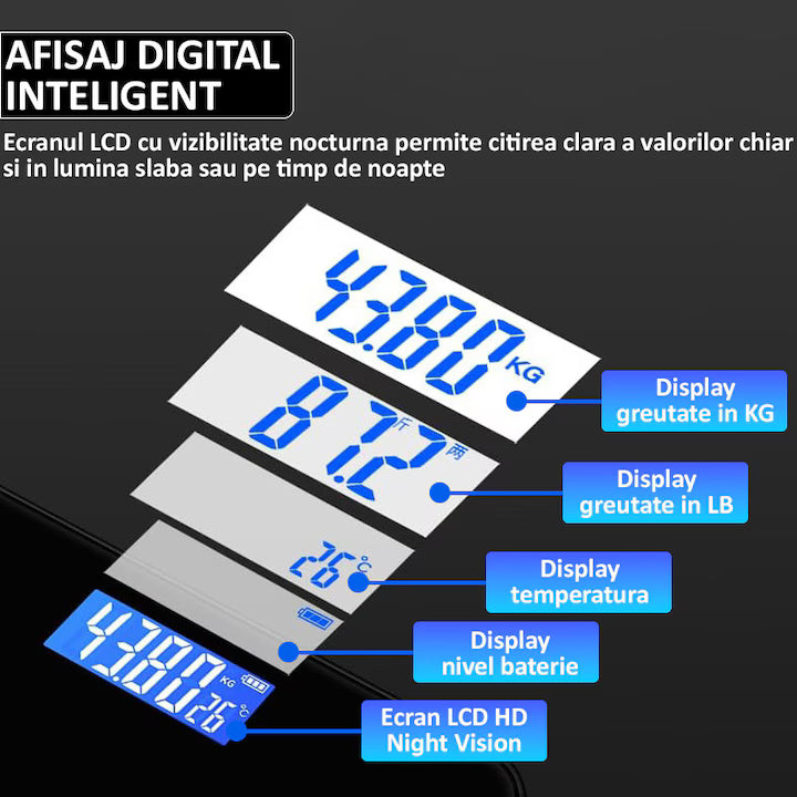 Cantar Corporal Bluetooth cu Aplicatie, A-172-7