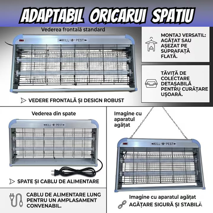 Aparat Anti-Tantari Electric 40W, pentru Interior si Exterior, A-163-14