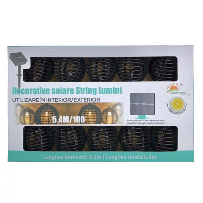 Ghirlanda luminoasa cu incarcare solara 5.4 m — Ambient Modern Pentru Acasă