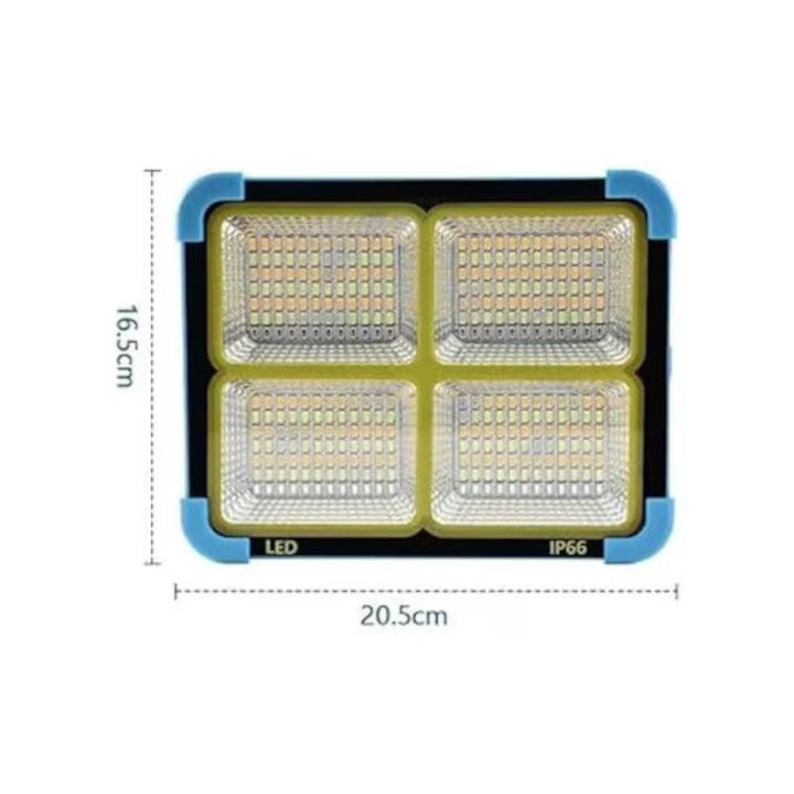 Proiector LED cu Panou Solar, 100W, pentru Exterior, A-119-83
