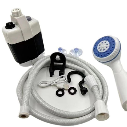 Dus portabil de camping cu robinet incorporat USB pentru interior/exterior — Mai Mult Confort