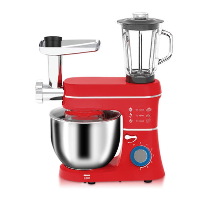Mixer cu Bol 5-in-1, 1400W, 7L, cu Blender și Mașină de Tocat, M-142