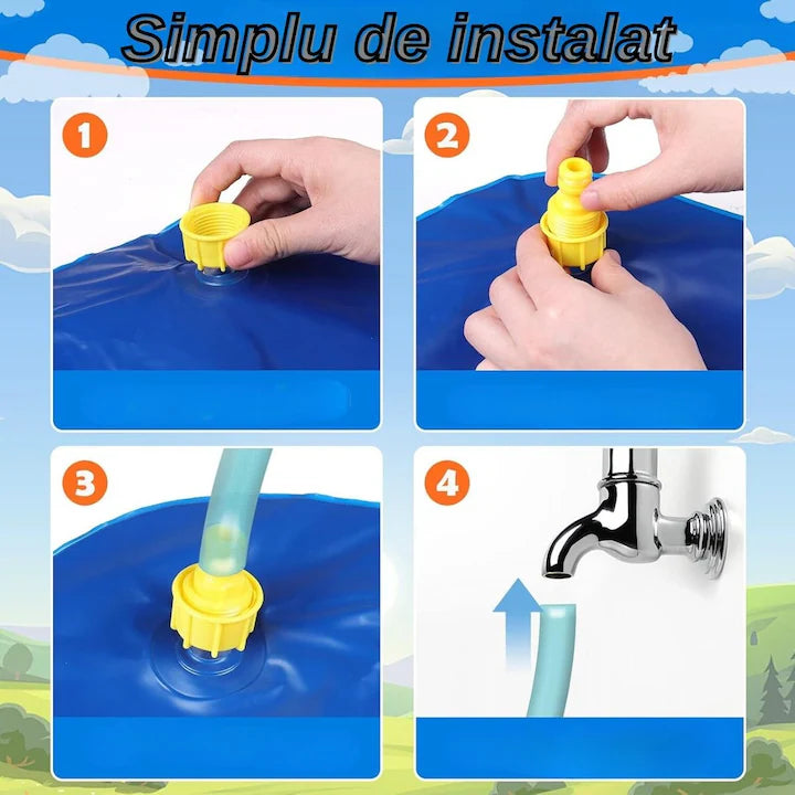 Covor Stropitor pentru Copii cu Jet de Apa, Joaca in Gradina Vara, M-114