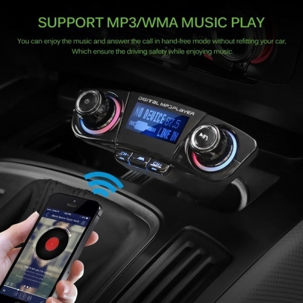 Transmitator FM multifunctional pentru masina cu MP3 Player si Bluetooth — Confort și Siguranță