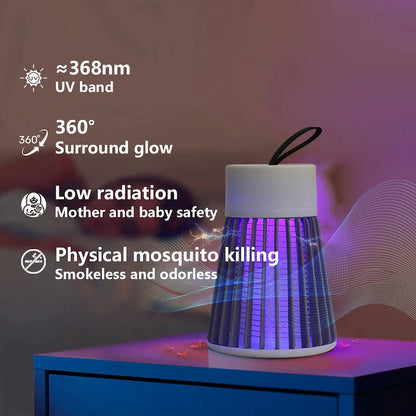 Capcana Electrica Impotriva Insectelor, cu Radiatie 360°, Lampa UV Anti-Insecte cu Priza, A-165-5