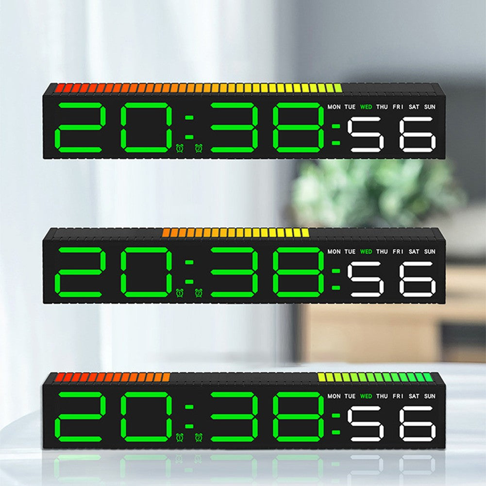 Ceas Electronic LED cu 2 Moduri de Afișare 9 Culori — Utilitate Smart Zi de Zi