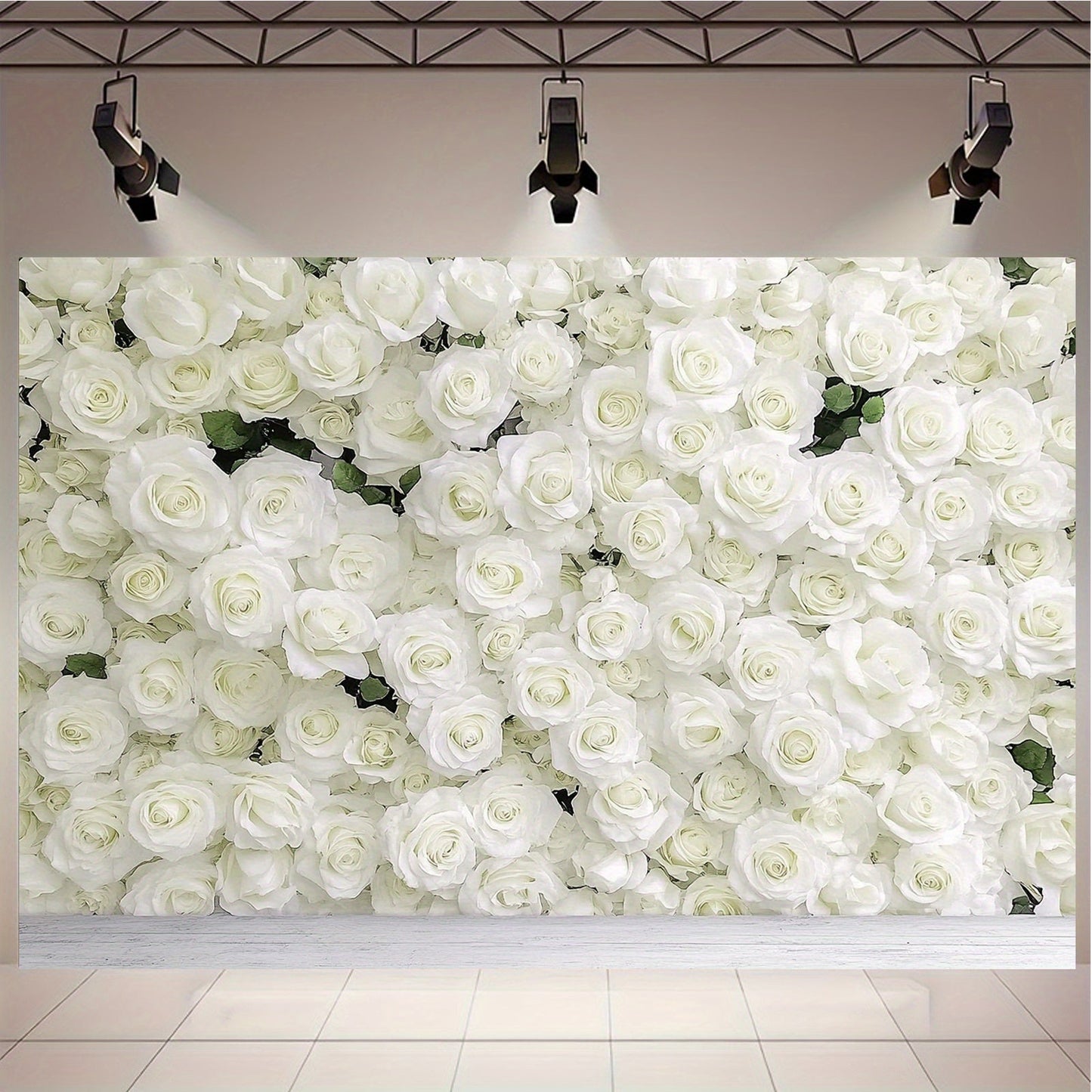 Panou Floral Artificial cu 56 de Trandafiri – 60 x
