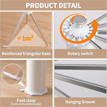 Uscator de rufe tip trepied — Confort Practic Pentru Casa Ta