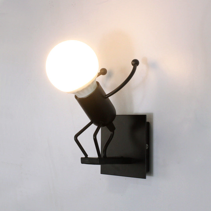 Lampa metalica retro industriala tip humanoid — Ambient Modern Pentru Acasă